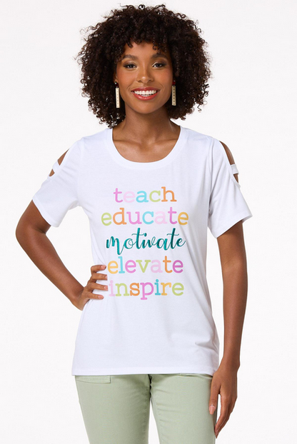 Cato Fashions Women's Teach Educate Motivate Tee