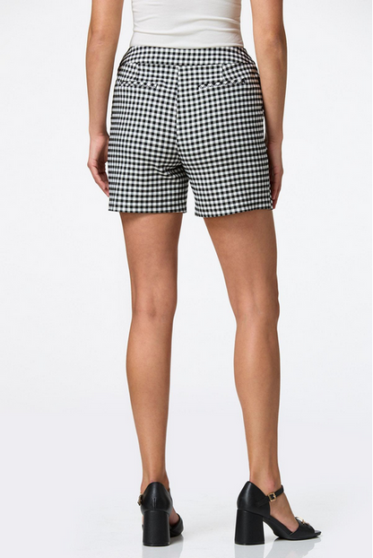 Cato Fashions Women's Gingham Pull- On Shorts