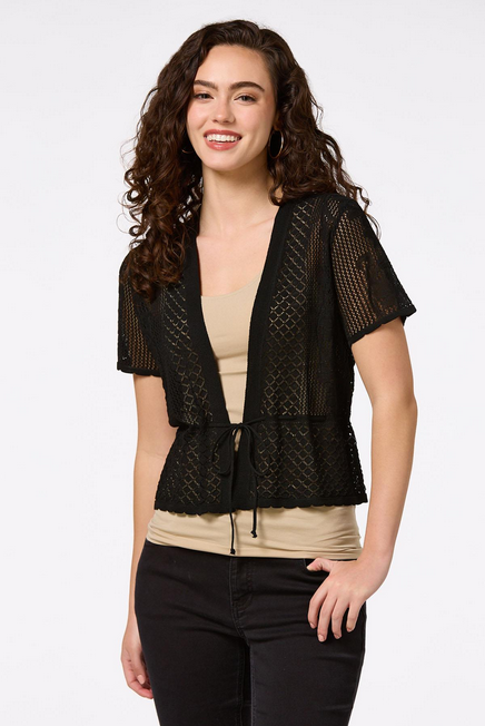 Cato Fashions Women's Pointelle Knit Cardigan