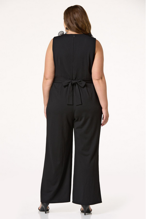 Cato Fashions Women's Plus Size Ruffled Petal Jumpsuit