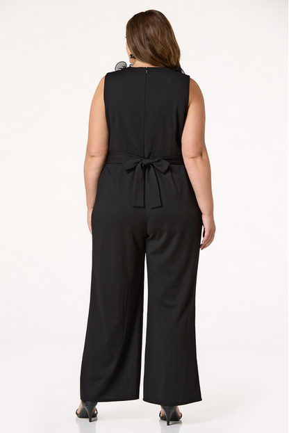 Cato Fashions Women's Plus Size Ruffled Petal Jumpsuit