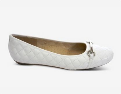 Marmi Shoes Women's Vaneli Stacy - White Quilted Nappa