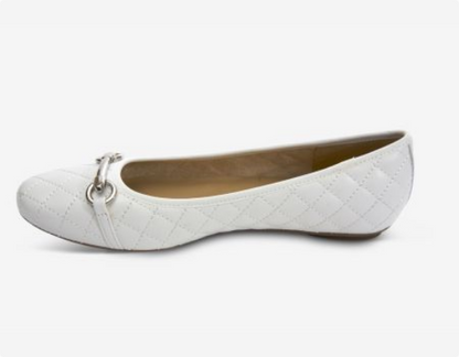 Marmi Shoes Women's Vaneli Stacy - White Quilted Nappa