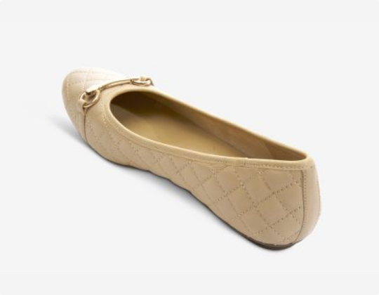 Marmi Shoes Women's Vaneli Stacy - Ecru Quilted Nappa