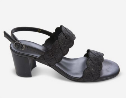 Marmi Shoes Women's Vaneli Lettie - Black Weave Fabric