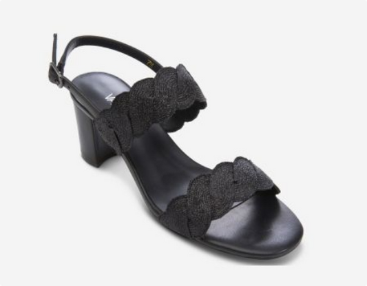 Marmi Shoes Women's Vaneli Lettie - Black Weave Fabric