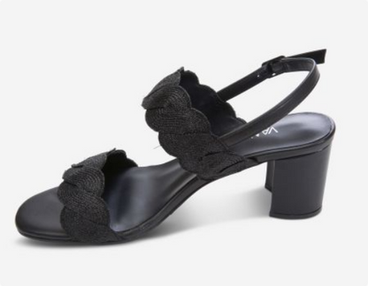 Marmi Shoes Women's Vaneli Lettie - Black Weave Fabric