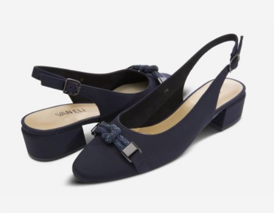 Marmi Shoes Women's Vaneli Aldora - Navy Owi Fabric