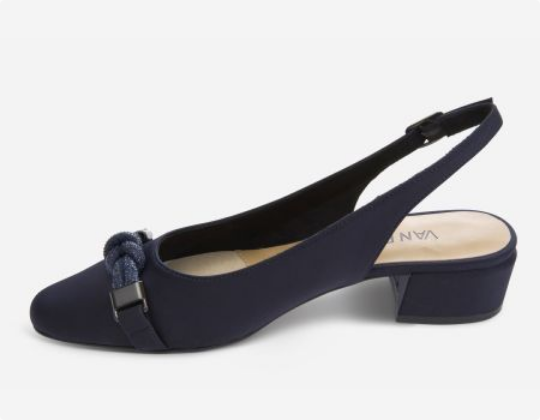 Marmi Shoes Women's Vaneli Aldora - Navy Owi Fabric