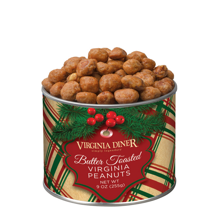 Virginia Diner Holiday Plaid Butter Toasted Peanuts