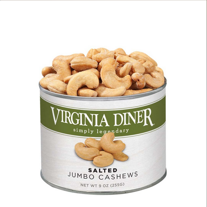 Virginia Diner Salted Jumbo Cashews