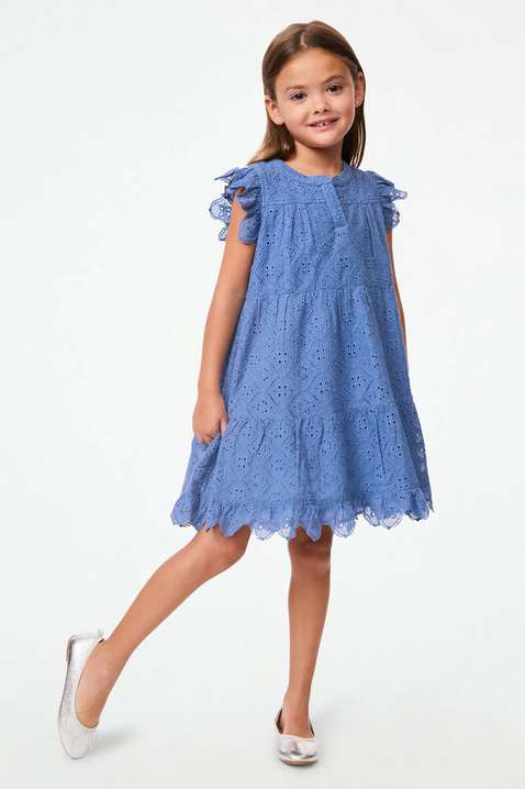 Roller Rabbit Kids Elsa Eyelet Patty Dress