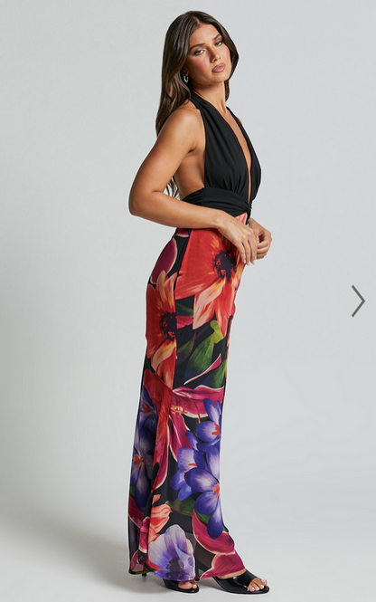 Showpo Runaway The Label - Tenaya Maxi Dress in MAEVE PRINT