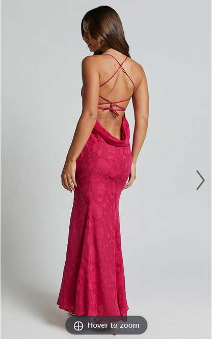 Showpo Runaway The Label - Florenza Maxi Dress in Fuchsia