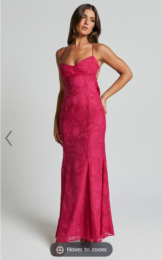 Showpo Runaway The Label - Florenza Maxi Dress in Fuchsia