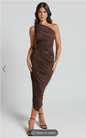 Showpo Lovlin Midi Dress - One Shoulder Ruched Dress