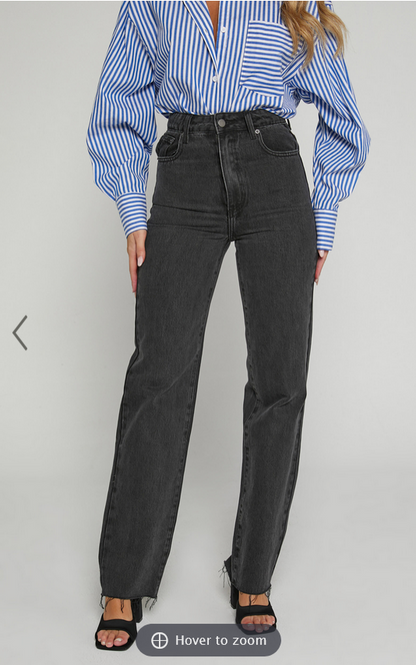 Showpo Dexter Jeans - High Waisted Straight Leg Denim Jeans