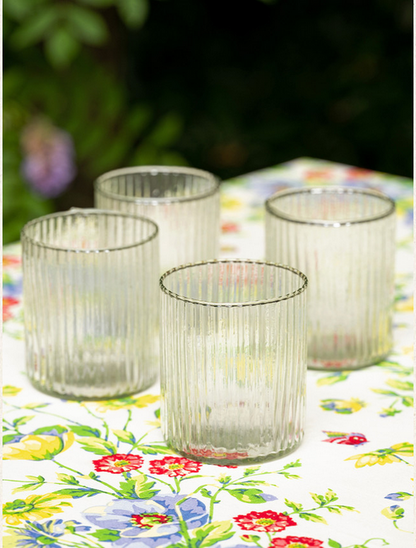 April Cornell Lexi Ribbed Old Fashion Glasses Set of 6