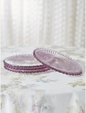 April Cornell Aurora Glass Plates Set of 4 - Amethyst