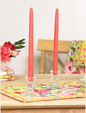 April Cornell Hand Dipped Candles Set of 4 - Coral Pink (x2)