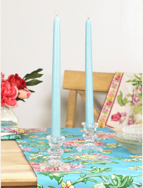 April Cornell Hand Dipped Candles Set of 4 - Caribbean Blue (x2)