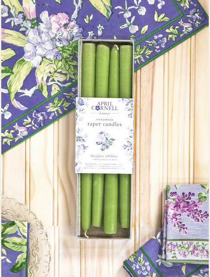 April Cornell Hand Dipped Candles Set of 4 - LimeGreen (x2)