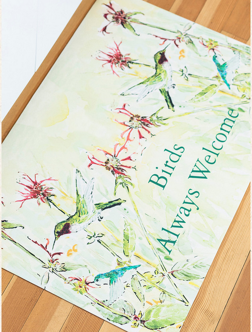 April Cornell Hummingbird Art Mat