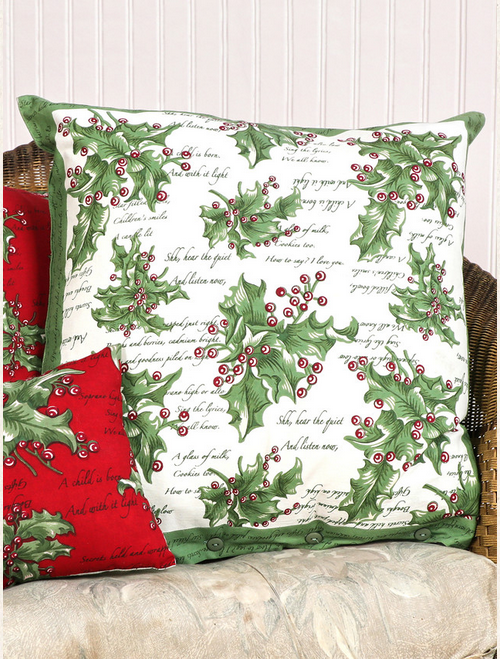 April Cornell Holly Song Cushion Cover - Ecru (x2)