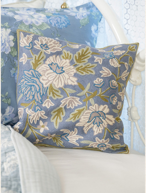 April Cornell Everlasting Crewel Cushion Cover