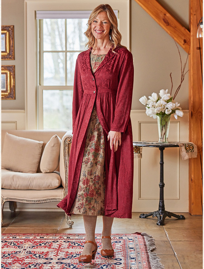 April Cornell Regency Cover Up - Rich Red