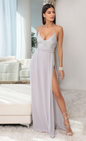Lucy in the Sky Sequin Maxi Dress in Silver