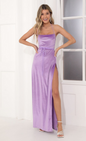 Lucy in the Sky Velvet Lux Maxi in Purple