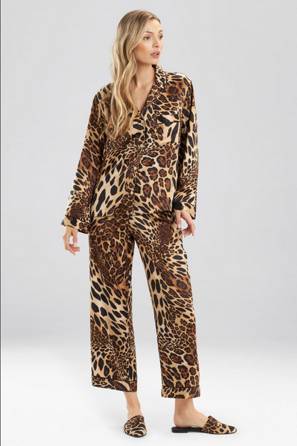 NATORI Luxe Leopard PJ - Chestnut
