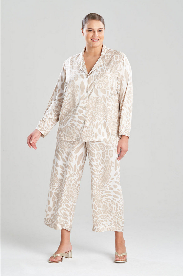 NATORI Luxe Leopard PJ - Sand Taupe
