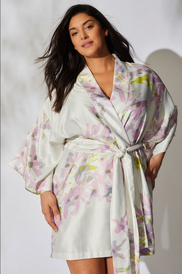 NATORI Sumi-E Wrap - rosebud