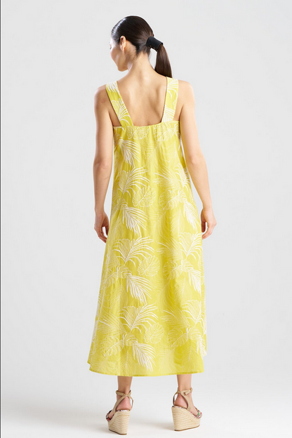 NATORI Palm Maxi Dress - Citron