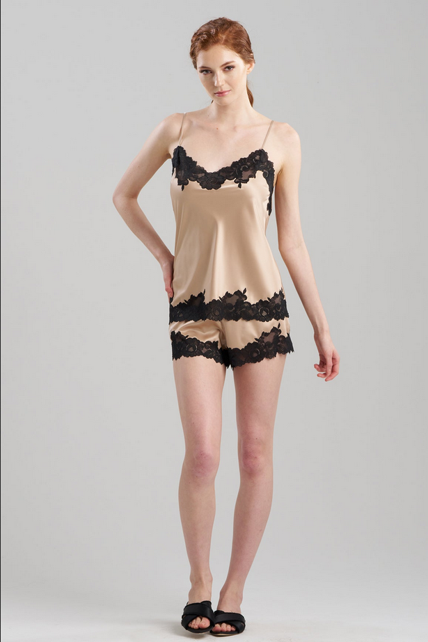 NATORI Peony Glamour Cami Shorts PJ - Café