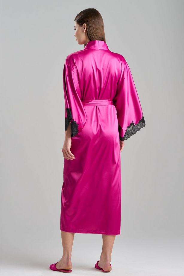 NATORI Peony Glamour Robe - Wild Fuchsia