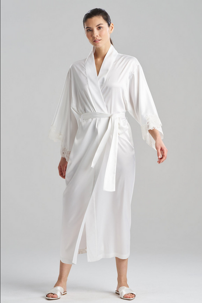 NATORI Peony Glamour Robe - warm white