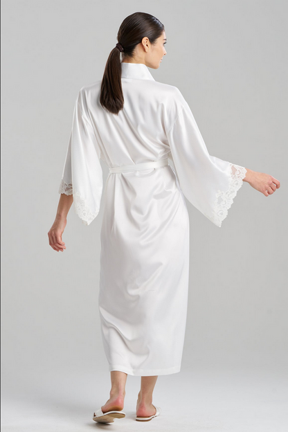 NATORI Peony Glamour Robe - warm white