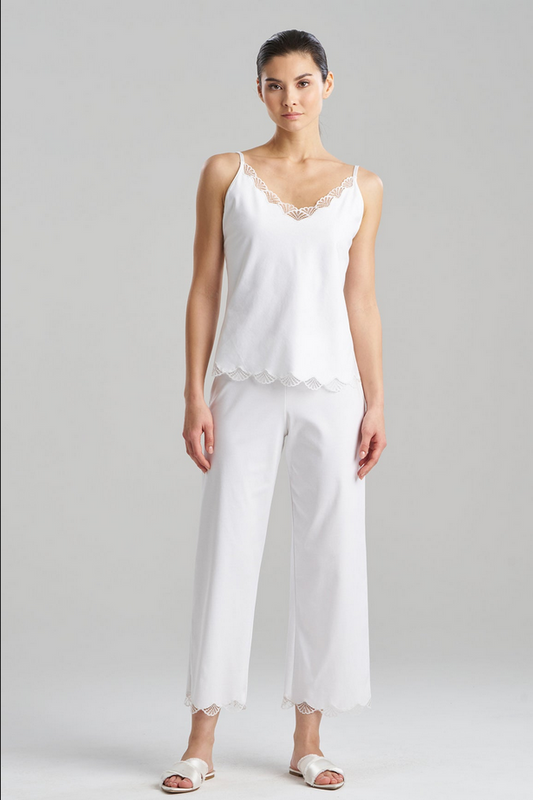 NATORI Bliss Serenity Cotton Cami PJ - White