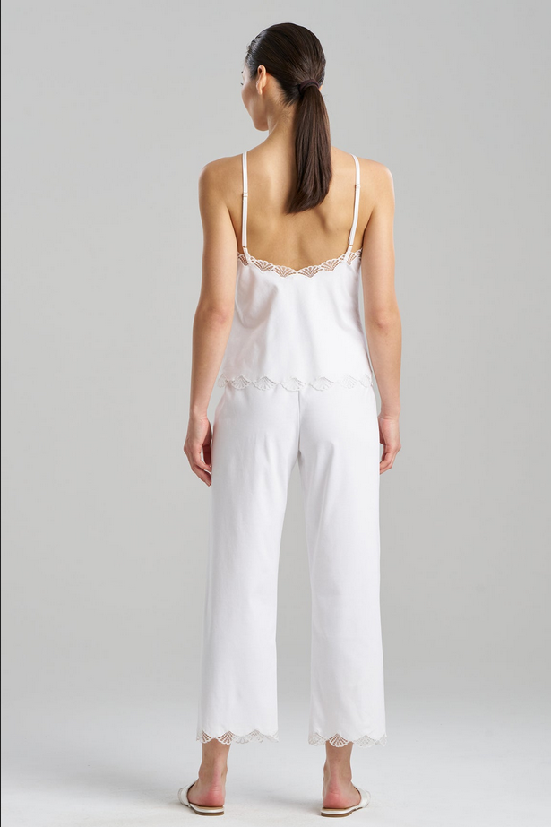 NATORI Bliss Serenity Cotton Cami PJ - White