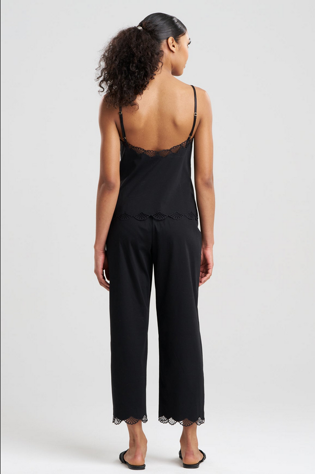 NATORI Bliss Serenity Cotton Cami PJ - Black