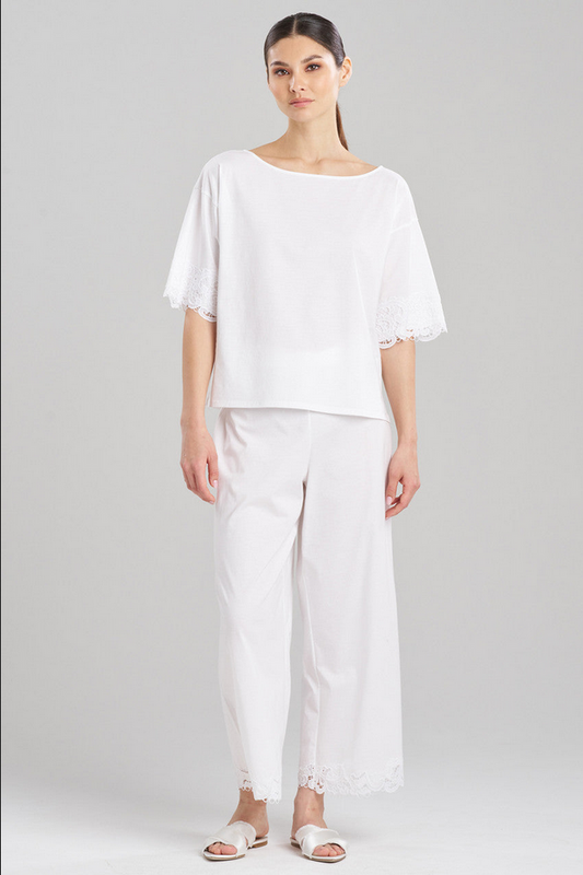 NATORI Bliss Harmony Lace Applique T-Shirt