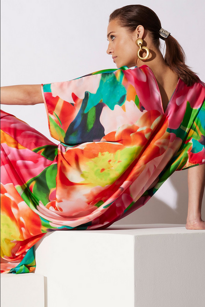 NATORI Garbo V-Neck Caftan