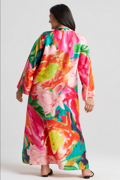 NATORI Garbo Zip Caftan