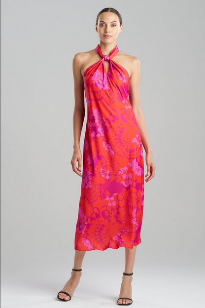 NATORI Bloom Halterneck Dress