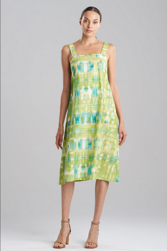 NATORI Plaids Cotton Poplin Sundress