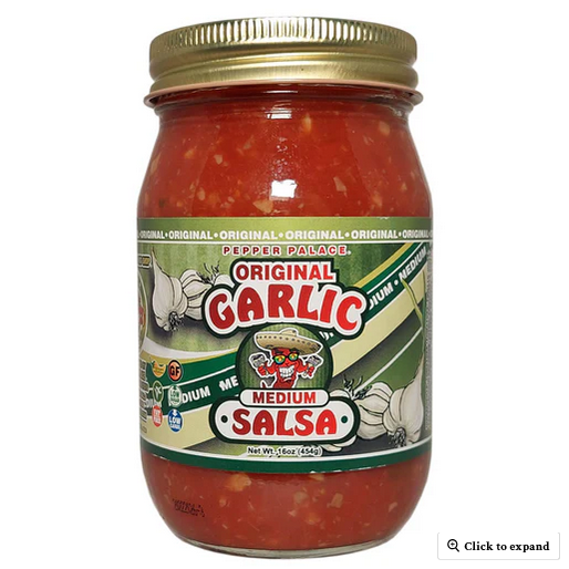Pepper Palace Original Garlic Medium Salsa