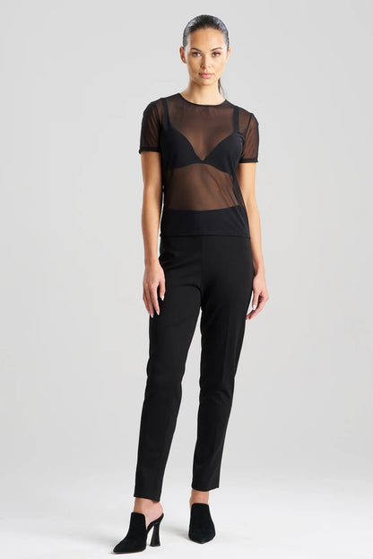 NATORI Seduction Mesh T-Shirt Top